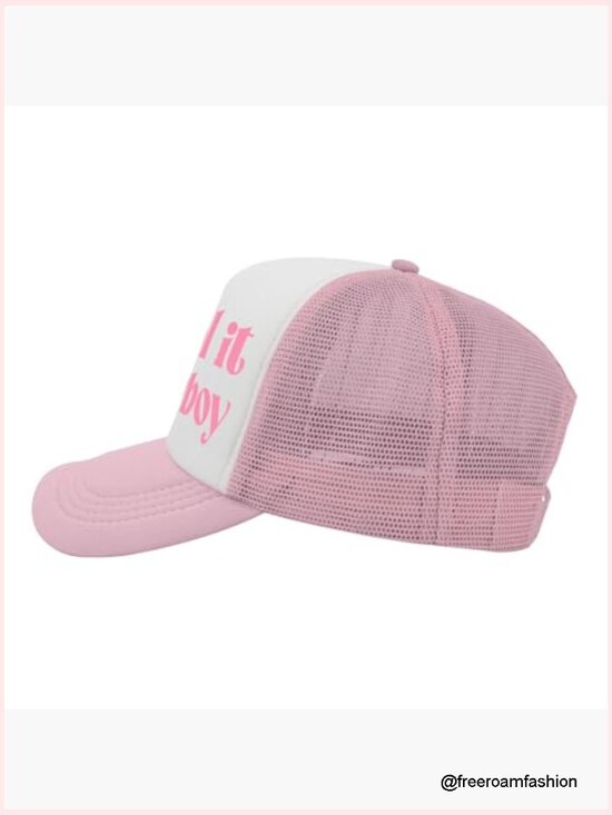 Funny Trucker Hat for Women - Put It on My Husband\'s Tab Mesh Snapback main image 5